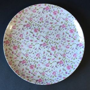 NEW Springfield England Dinner Plate Pink Chintz Made In England 9.75”